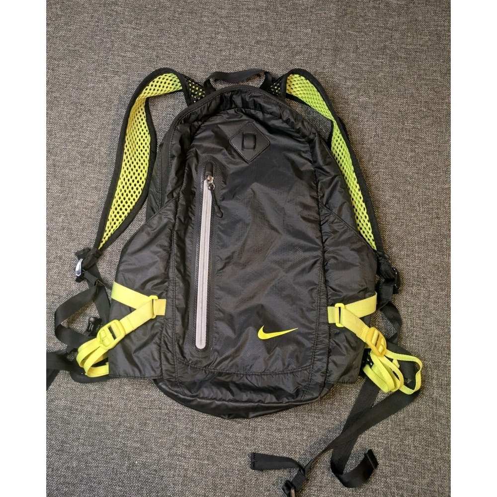 Nike Vapor Lite Power Running Training Backpack Gym Black / Neon Sports Bag